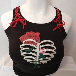 Hell Bunny Rib cage Top NWT - Size Small